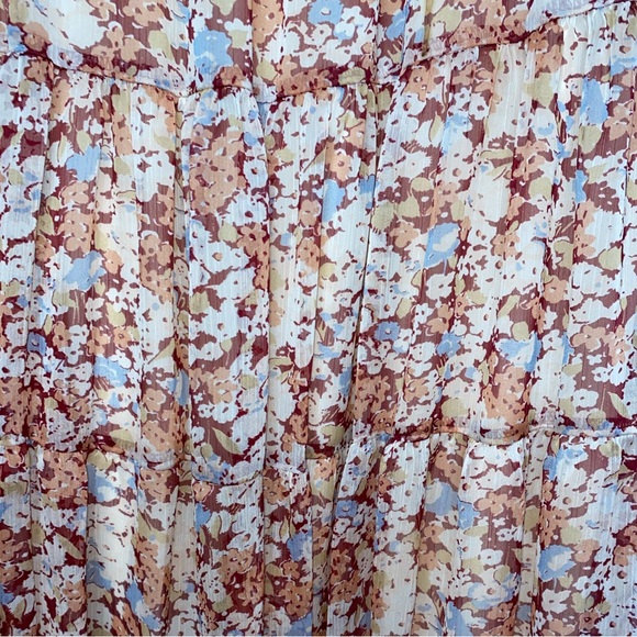 Lauren Ralph Lauren Floral Ruffle Maxi Skirt – Cottagecore Romantic Boho, Size 4 - Picture 6 of 7